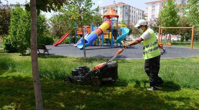 Park ve yeşil alanlar pırıl pırıl