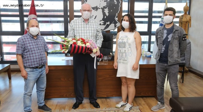 SES'ten Kazım Kurt'a teşekkür ziyareti