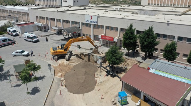 ŞİFA MEYDANI VE DEVLET HASTANESİ ÇEVRESİNİN ALTYAPISI YENİLENDİ