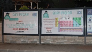 YKS İÇİN İPUÇLARI ŞEHİR BİLLBORDLARINDA)