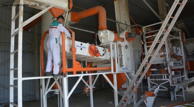 AKYURT'TA TOHUM ELEME TESİSİ SEZONA HAZIR