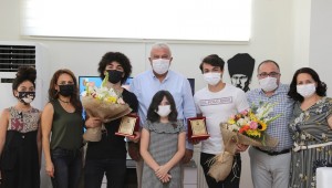 AYDINLI GENÇ ŞAMPİYONLAR BAŞKAN ATAY'I ZİYARET ETTİ