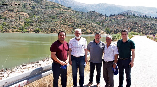 Bademli Barajı'nda tasarruflu sulama sürüyor