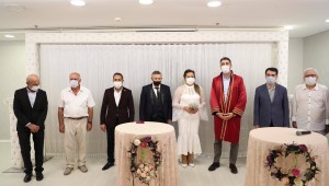 Başkan Gökhan Yüksel Kartallı Gazeteci Halil Topal'ın Nikâhını Kıydı