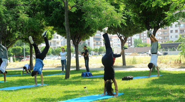 Çiğli'de Sosyal Mesafeli Taekwondo Antrenmanı