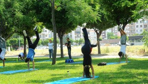 Çiğli'de Sosyal Mesafeli Taekwondo Antrenmanı