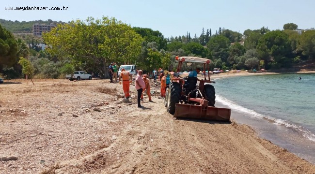 Güllük'te yeni halk plajı hizmete girdi