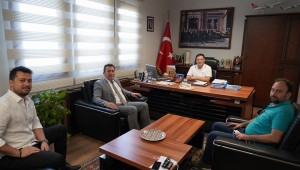 İlçe Seçim Kurulu Başkanı Kıdemli Hâkim Özgür Yalçın'dan başkan Tokat'a veda ziyareti