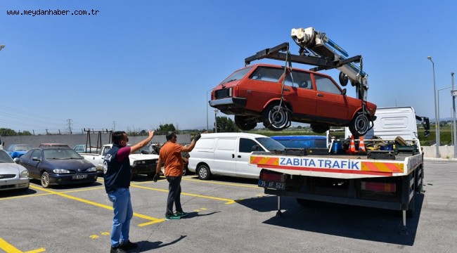 İzmir'de 6 ayda 184 hurda araç çekildi