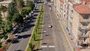 TRAFİKTE YAYALAR VE GÜVENLİ SÜRÜŞ İÇİN İŞARETLEMELER SÜRÜYOR