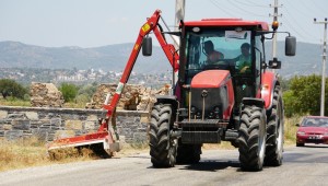 YOL KENARLARINDA TAMBURLU TEMİZLİK