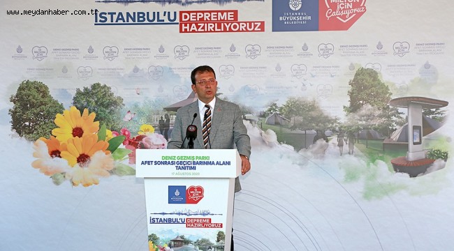 ATAŞEHİR'DE DEPREM PARKI, İBB BAŞKANI İMAMOĞLU'NUN KATILIMIYLA AÇILDI