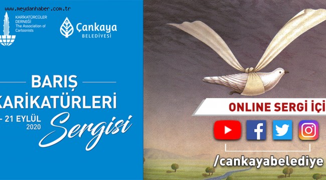 ÇANKAYA'DAN BARIŞ KARİKATÜRLERİ SERGİSİ