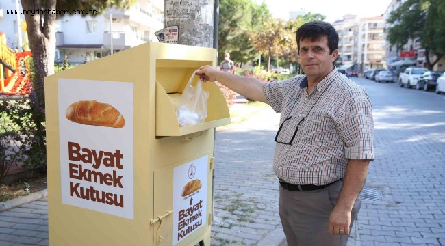 Karşıyaka'da bayat ekmekler toplanıyor