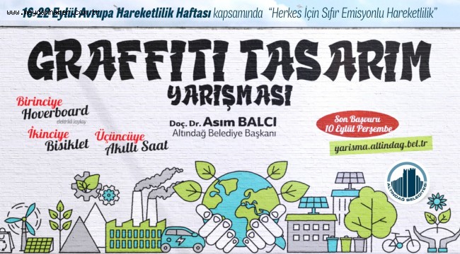 ÖDÜLLÜ GRAFFİTİ TASARIM YARIŞMASI BAŞLIYOR