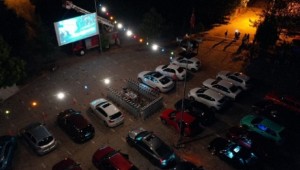 Safranbolu'da açık havada arabalı sinema etkinliği
