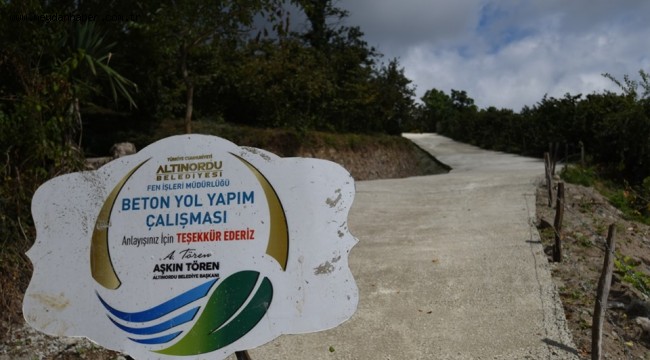 ŞEHİT YAKINI, GAZİ VE ENGELLİLER İÇİN BETON YOL SEFERBERLİĞİ SÜRÜYOR