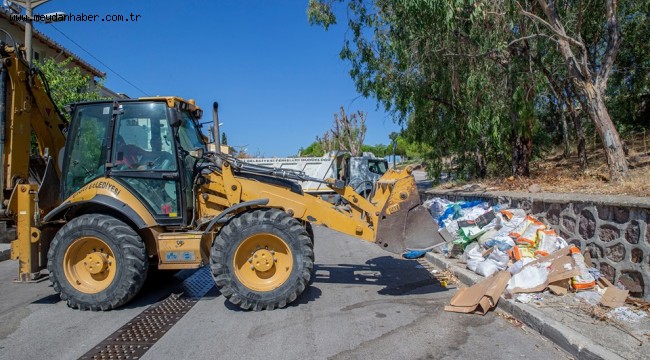 Temiz Çiğli için moloz ekipleri iş başında