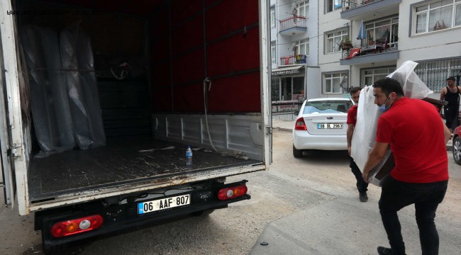 Yenimahalle Belediyesi'nden sel mağdurlarına destek