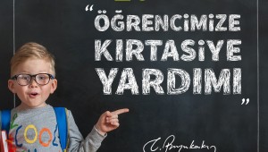 20 bin 522 öğrenciye 3 milyonluk kırtasiye yardımı