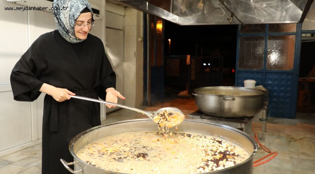 AKYURT'TA SAĞLIK ÇALIŞANLARINA AŞURE