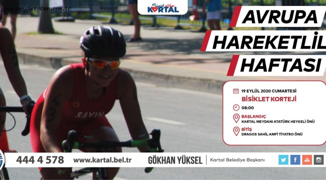 Avrupa Hareketlilik Haftası Kartal'da Bisiklet Korteji ile Kutlanacak