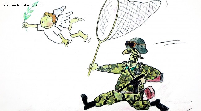 BARIŞ KARİKATÜRLERİ SERGİSİ ZÜLFÜ LİVANELİ'DE