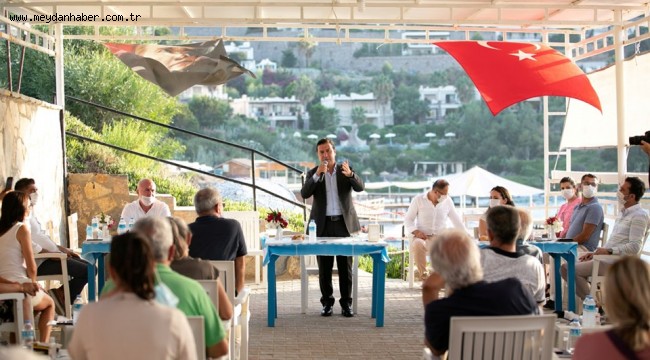 BAŞKAN ARAS KIZILBURUN SİTELER PLATFORMU İLE BİRARAYA GELDİ