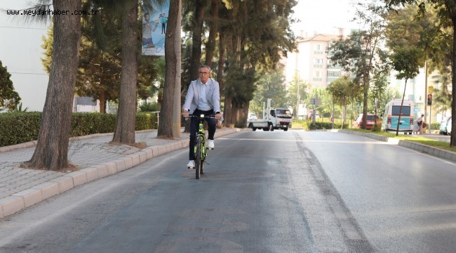 Başkan Arda'dan Bisikletli Mesai