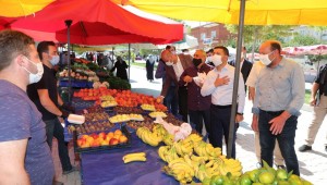 BAŞKAN ARI, GÜZELYURT MAHALLESİ'NDE SEMT PAZARINI GEZDİ