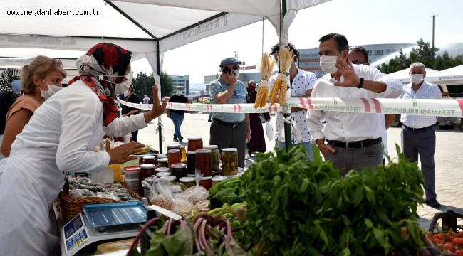 BAŞKAN ATAÇ'TAN ÜRETİCİ KADINLARA ZİYARET