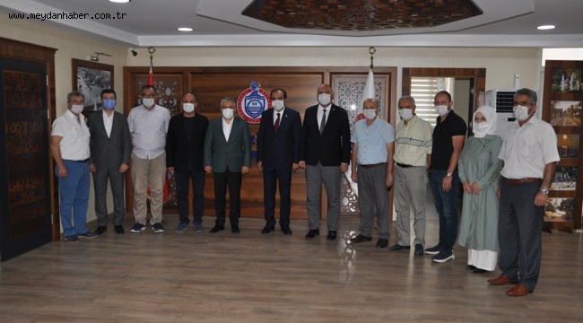 BAŞKAN AYDIN, KOORDİNATÖR MİLLETVEKİLİ MUHAMMET BALTA VE İL BAŞKANI AYHAN SALMAN'I AĞIRLADI  