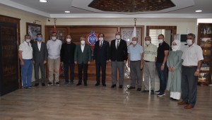 BAŞKAN AYDIN, KOORDİNATÖR MİLLETVEKİLİ MUHAMMET BALTA VE İL BAŞKANI AYHAN SALMAN'I AĞIRLADI  
