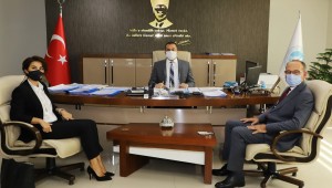 Başkan Çetin Akın'dan MASKİ Genel Müdürüne Ziyaret