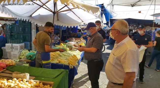 Başkan Yüksel'den Semt Pazarında Denetim ve İnceleme 