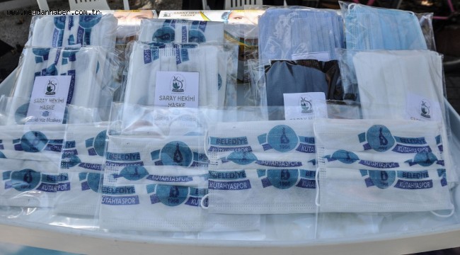 BELEDİYE KÜTAHYASPOR LOGOLU MASKELER SATIŞA SUNULDU