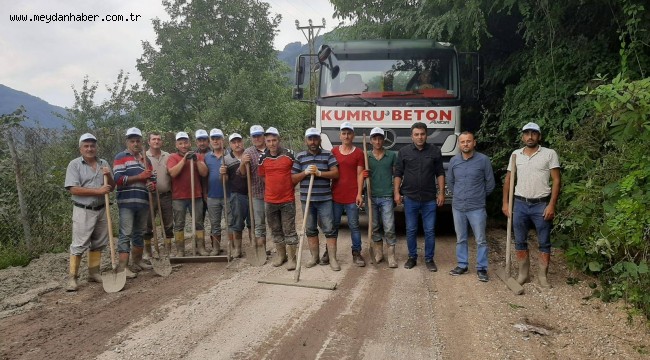 BELEDİYE VATANDAŞ EL ELE VERDİ