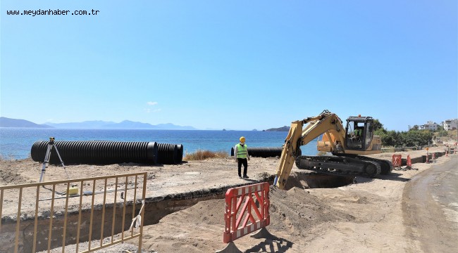 Bodrum'da Kanalizasyonun Yüzde 22'si tamamlandı