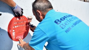 Bornova'da ilkokullara Korona temizliği