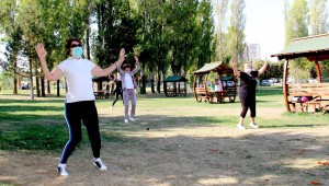 ÇANKAYA'DA AÇIK HAVADA SPORA DEVAM  