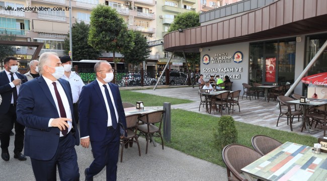 Denizli'de Kovid-19 denetimi sürüyor