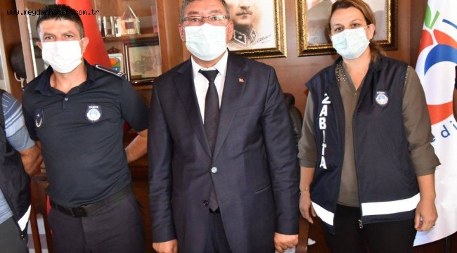 EĞİRDİR- ZABITA'DAN BAŞKANA ANLAMLI ZİYARET.