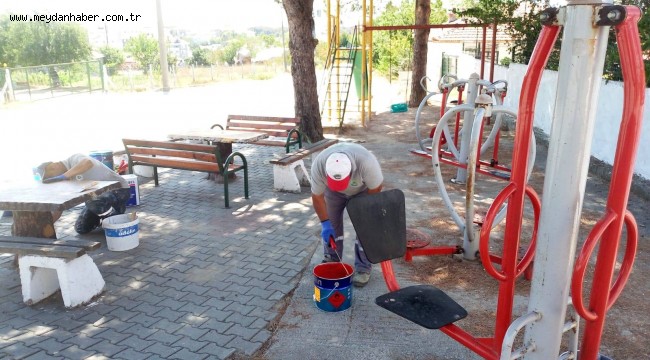 Ergene Belediyesi Semt Parklarının Bakımlarını İhmal Etmiyor