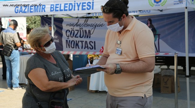 Gaziemir Belediyesi Çözüm Noktası ile vatandaşa ulaşıyor