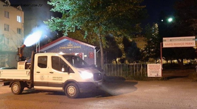 GİRESUN BELEDİYESİ İLAÇLAMA ÇALIŞMALARI YOĞUN ŞEKİLDE DEVAM EDİYOR