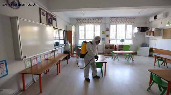 Güzelbahçe Belediyesi'nden okullarda Koronavirüs Önlemi