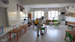 Güzelbahçe Belediyesi'nden okullarda Koronavirüs Önlemi