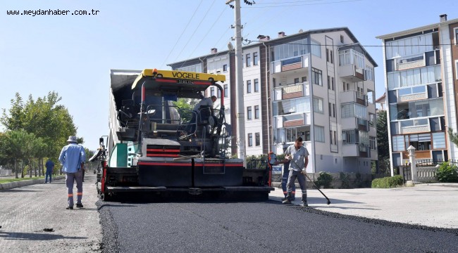 Işıkkent'te 18 bin metrekarelik asfalt çalışması