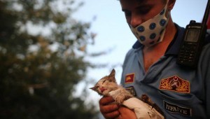 İtfaiyenin Kucağında Hayata Tutundu