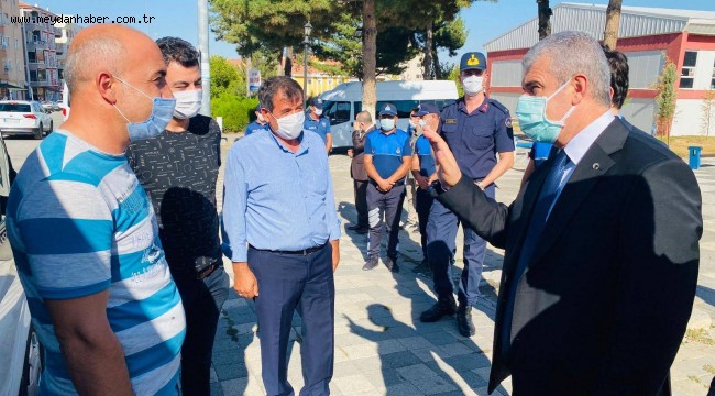 KIRŞEHİR VALİSİ AKIN KORONAVİRÜS DENETİMİNDE BULUNDU